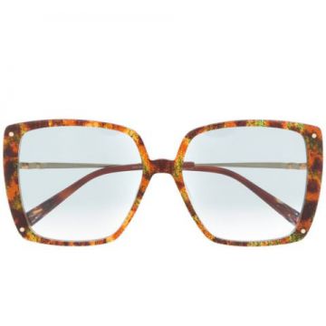 óculos De Sol Oversized Com Estampa Abstrata - Missoni Eyewe