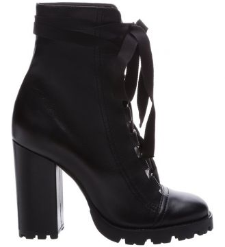 Combat Boots Sola Tratorada Leather Black - Schutz