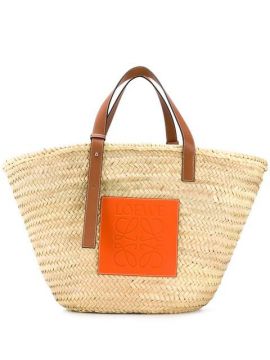 Compre Bolsa Tote De Palha Loewe Online