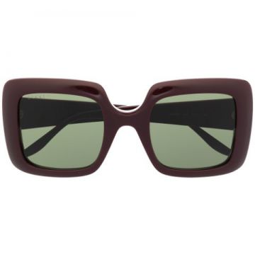 óculos De Sol Quadrado Interlocking G - Gucci Eyewear
