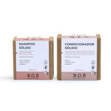 B.o.b. Kit Shampoo Em Barra Nutritivo & Condicionador Em Bar
