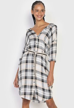 VESTIDO CHEMISE XADREZ - Loja Online de Roupas Femininas