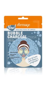 Máscara Facial De Limpeza Bubble Charcoal Mask - Dermage