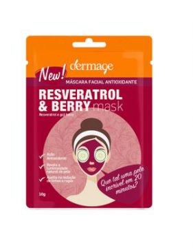 Máscara Facial Antioxidante Resveratrol E Berry Mask - Derma