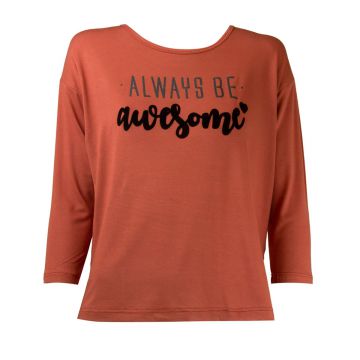 Blusa Always Be Awesome Rose Queimado - Lucy In The Sky
