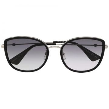 óculos De Sol Redondo Com Detalhe De Abelha - Gucci Eyewear