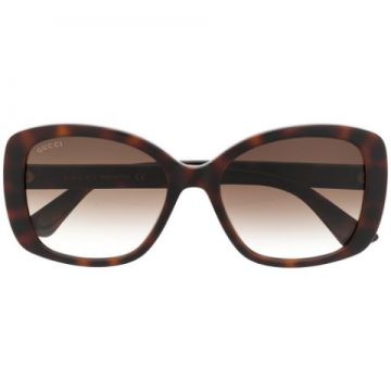 óculos De Sol Quadrado Com Duplo G - Gucci Eyewear