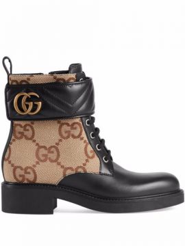 Ankle Boot Com Duplo G - Gucci