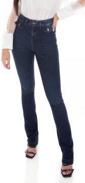 Calça Jeans Feminina Boot Cut Bolsos Diferenciados-dz3414  -