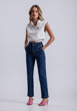 Take the Pleat Off High-Waisted Tapered Pants