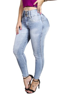 Calca jeans feminina levanta bumbum modeladora estilo pitbull