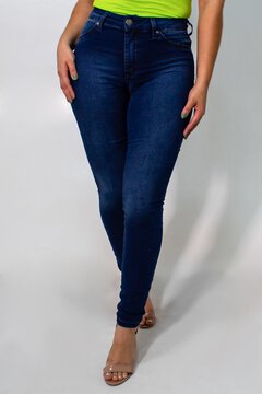 Calça Skinny Feminina Jeans Escura Alta Strech Anticorpus