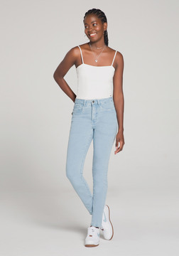 Calça Feminina Jeans Skinny Delavê