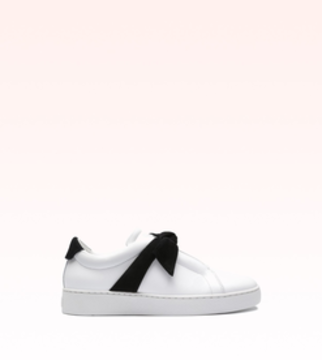 clarita nappa sneaker white & black