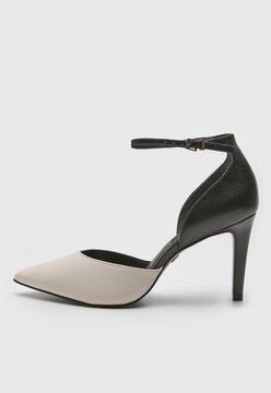 Scarpin DAFITI SHOES Slingback Bege - Compre Agora