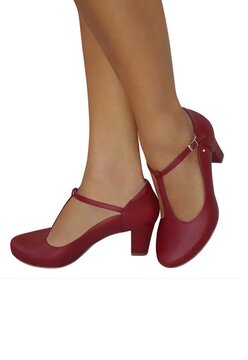 Sapato de Dança de Salão Duani Ritmus Boneca Vermelho