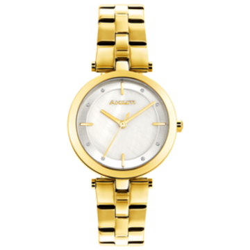 relógio dourado life by vivara akium feminino aço d2-06