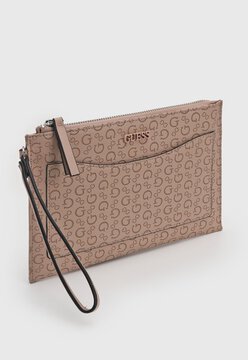 Clutch Guess Monograma Nude