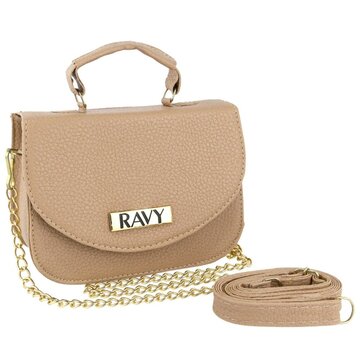 Bolsa Pequena Ravy Store Mini Bag 2 alças Nude