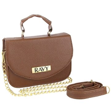 Bolsa Pequena Ravy Store Mini Bag 2 alças Marron