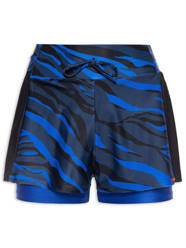 Compre Short Praia Feminino W2 Preto Estampado Academia Caminhada Online