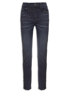 Calça Feminina Jeans Skinny Basic Midi Dark - Azul