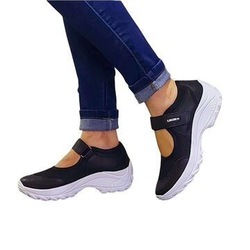 Sapatos Femininos Slip on Tenis Calce Facil Confortavel Branco
